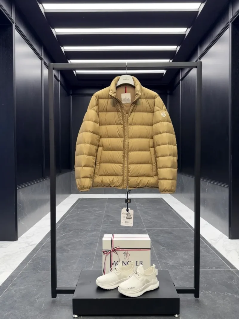 Replica Moncler Baudinet Jacket Beige Quilted Style Reps - RepLuxe