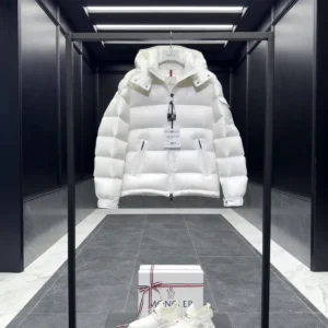 Replica Moncler Maire Down Jacket White Short Reps - RepLuxe