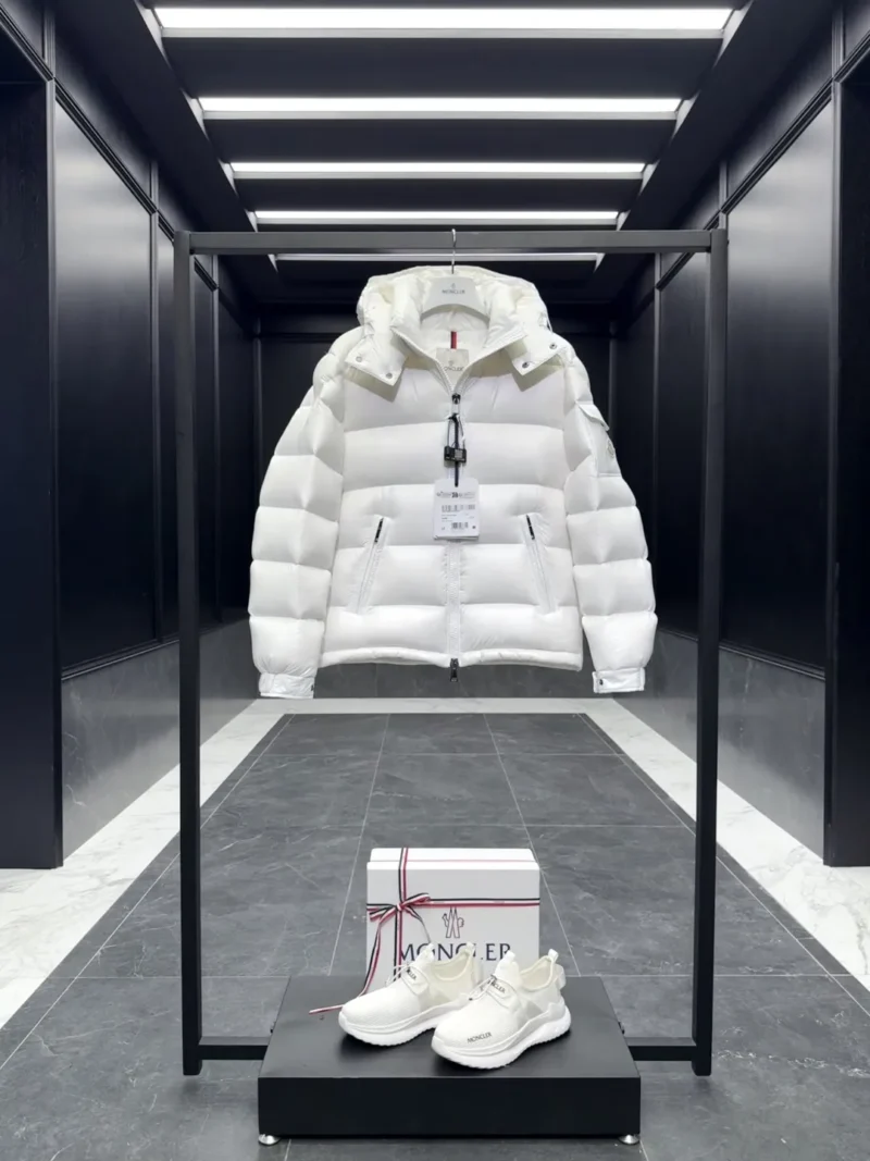 Replica Moncler Maire Down Jacket White Short Reps - RepLuxe