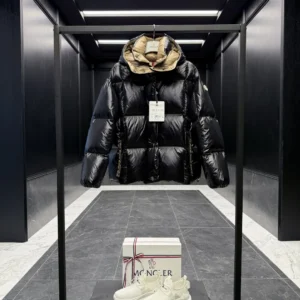 Replica Moncler Parana Black Glossy Jacket Reps - RepLuxe