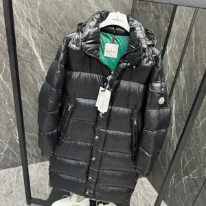 Replica Moncler Hanoverian Long Down Jacket Black Reps - RepLuxe