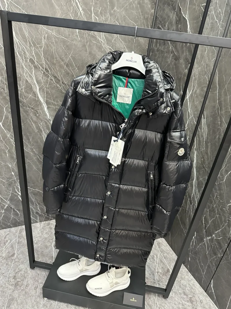 Replica Moncler Hanoverian Long Down Jacket Black Reps - RepLuxe