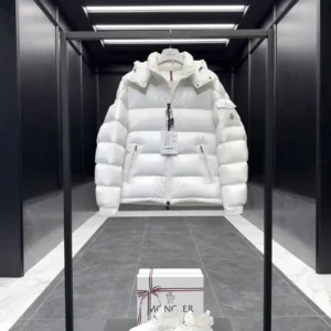 Replica Moncler Maya Down Jacket White Short Reps - RepLuxe