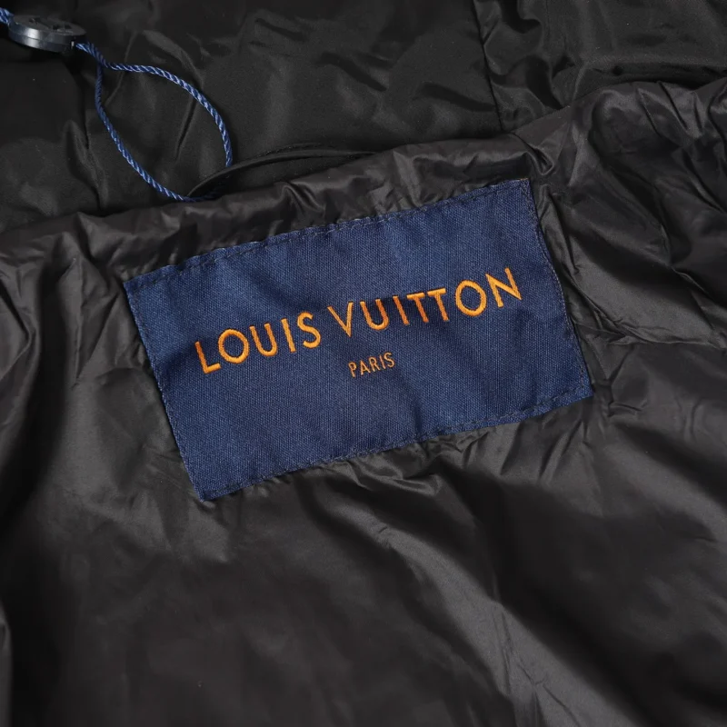 Replica Louis Vuitton Down Jacket Black Monogram Reps - RepLuxe