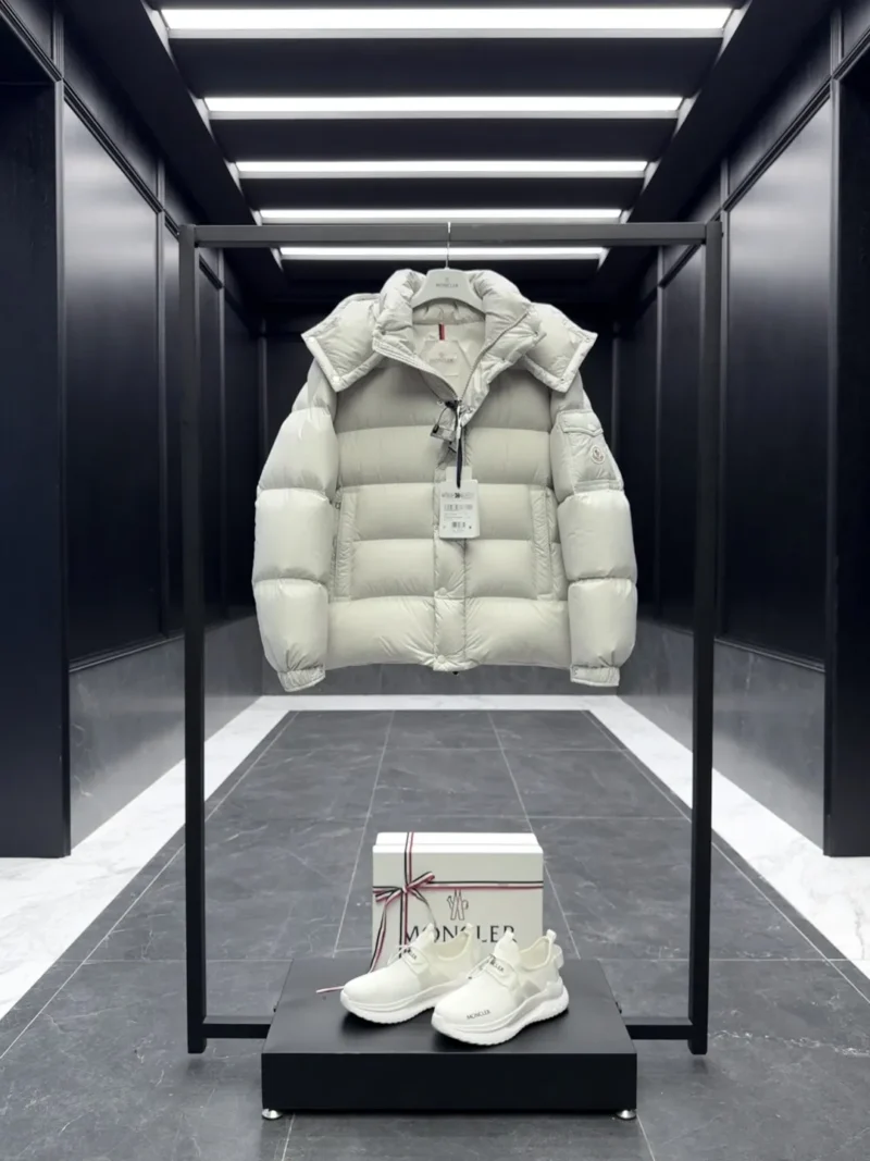 Replica Moncler Maya 70 Down Jacket Pearl Grey Reps - RepLuxe