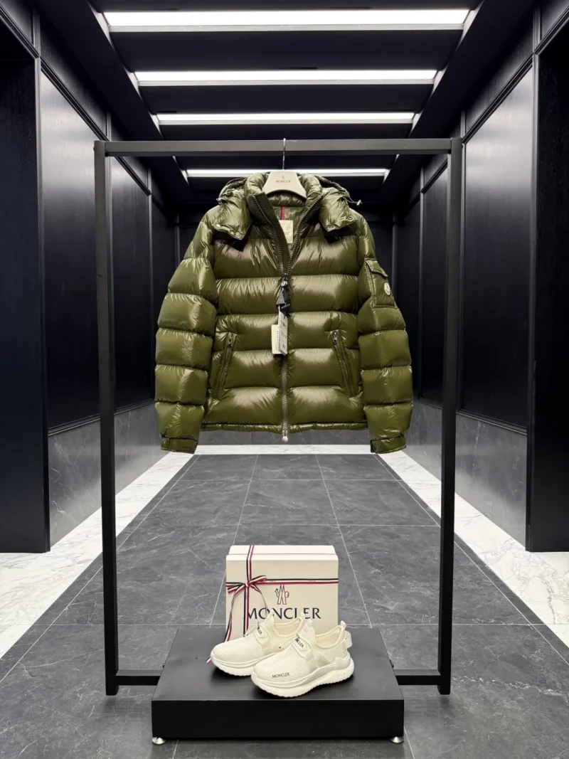 Replica Moncler Maya Jacket Olive Green Quilted Reps - RepLuxe