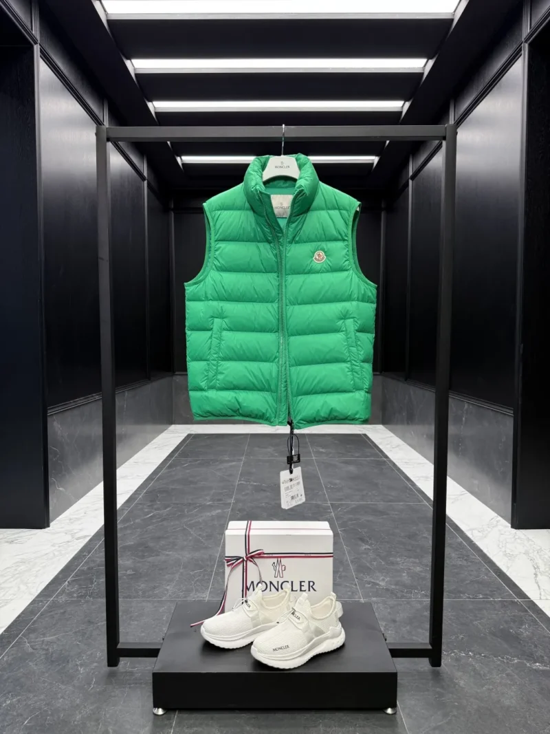 Replica Moncler Contrin Vest Green Quilted Style Reps - RepLuxe