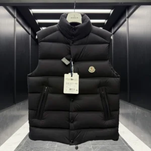 Replica Moncler Tibb Vest Black Matte Finish Reps - RepLuxe