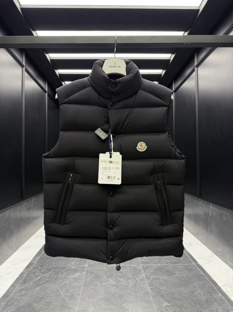 Replica Moncler Tibb Vest Black Matte Finish Reps - RepLuxe