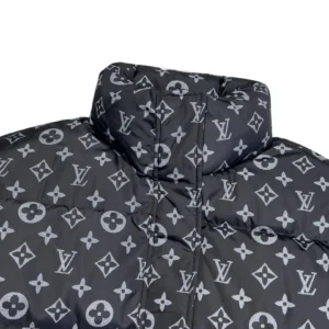 Replica LOUIS VUITTON SS22 Monogram Puffer Jacket Black Reps - RepLuxe