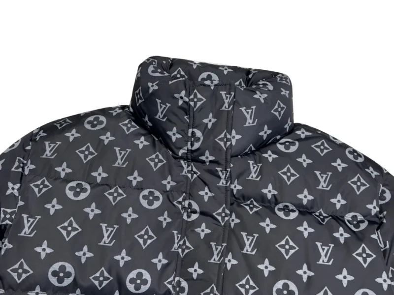 Replica LOUIS VUITTON SS22 Monogram Puffer Jacket Black Reps - RepLuxe