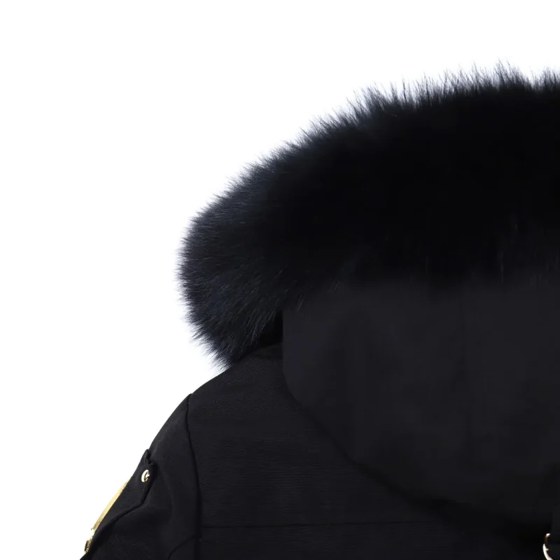 Replica Moose Knuckles Gold Scissor Jacket Black Bomber Reps - RepLuxe