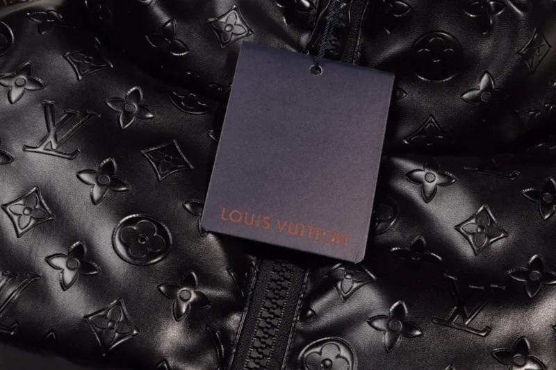 Replica Louis Vuitton Down Jacket Black Monogram Style Reps - RepLuxe