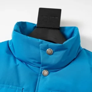 Replica THE NORTH FACE x GUCCI Down Vest Blue Reps - RepLuxe