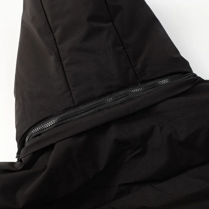 Replica Arcteryx Down Long Coat Black Hooded Reps - RepLuxe