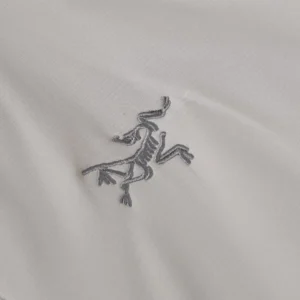 Replica Arcteryx Embroidered Vest Light Grey Sleeveless Reps - RepLuxe