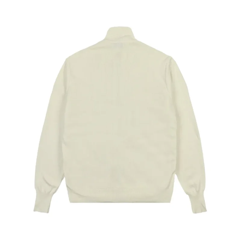Replica Moncler Knit Down Jacket White Stand Collar Reps - RepLuxe