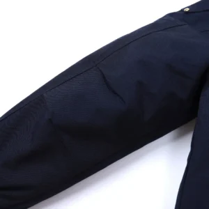 Replica Moose Knuckles Gold Scissor Jacket Navy Blue Reps - RepLuxe