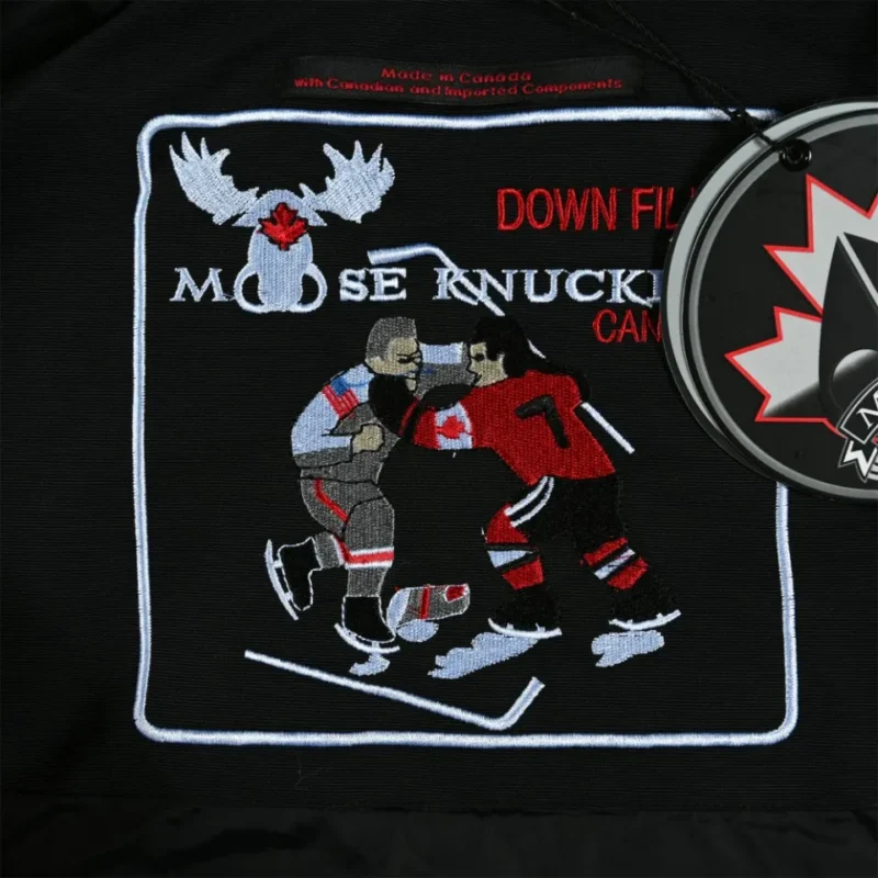 Replica Moose Knuckles Classic Bomber Jacket Black Reps - RepLuxe