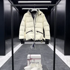 Replica Moncler Grenoble Tolima Down Jacket Ivory Short Reps - RepLuxe
