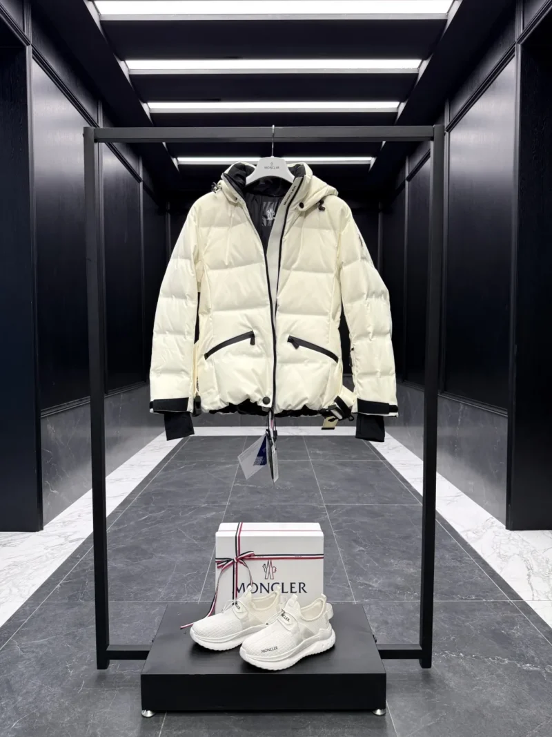 Replica Moncler Grenoble Tolima Down Jacket Ivory Short Reps - RepLuxe