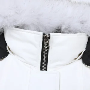 Replica Moose Knuckles Scissor 01 White Parka Reps - RepLuxe