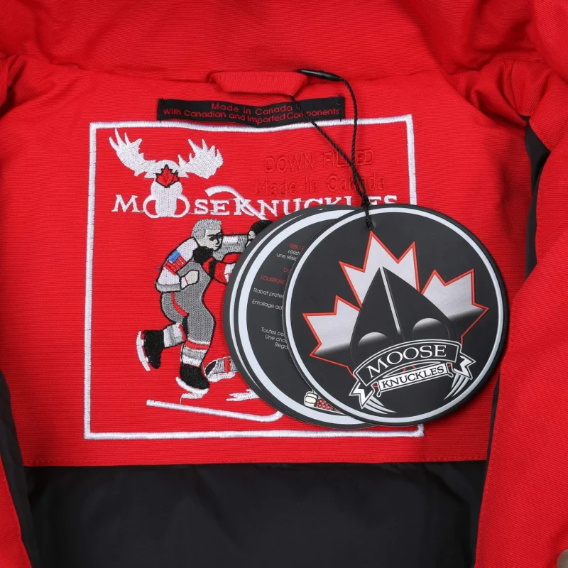 Replica Moose Knuckles Scissor 01 Parka Red Fur Reps - RepLuxe