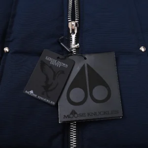 Replica Moose Knuckles Vest Deep Blue Quilted Reps - RepLuxe