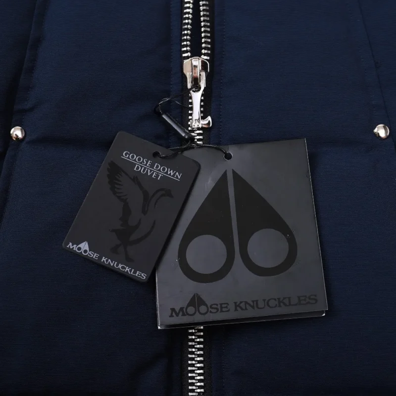 Replica Moose Knuckles Vest Deep Blue Quilted Reps - RepLuxe