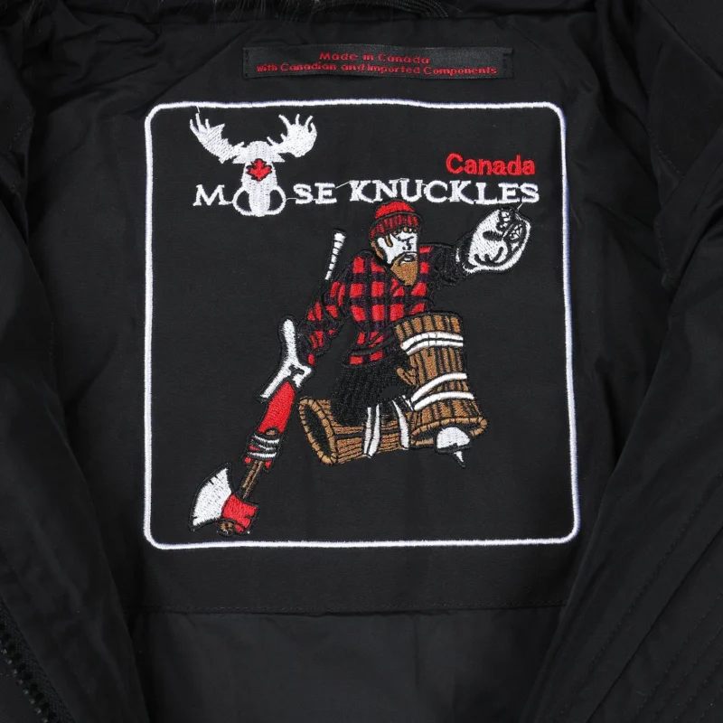 Replica Moose Knuckles Scissor 04 Black Jacket Reps - RepLuxe