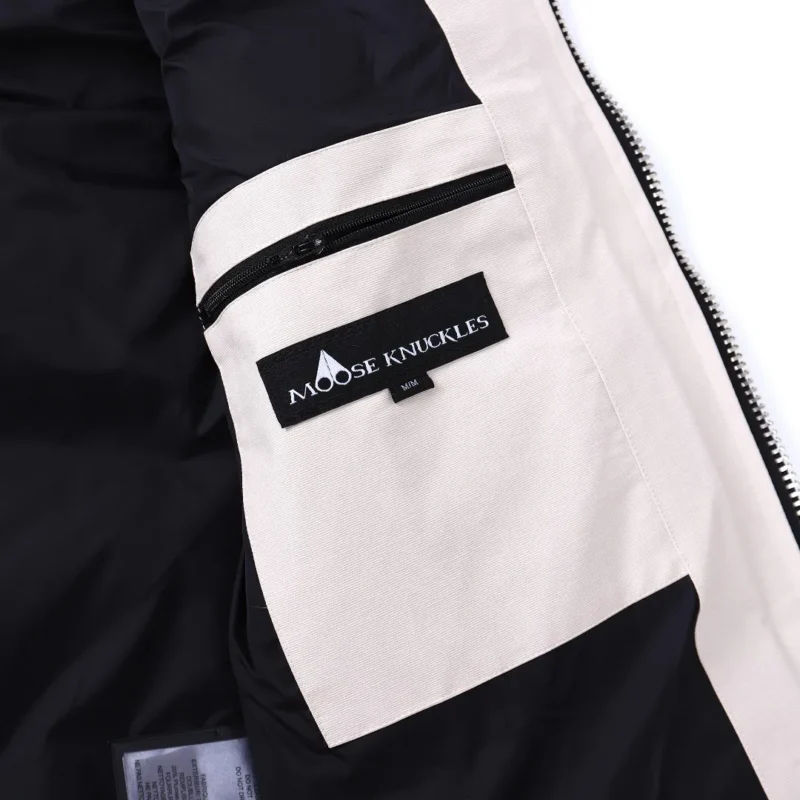 Replica Moose Knuckles Vest Off White Quilted Reps - RepLuxe