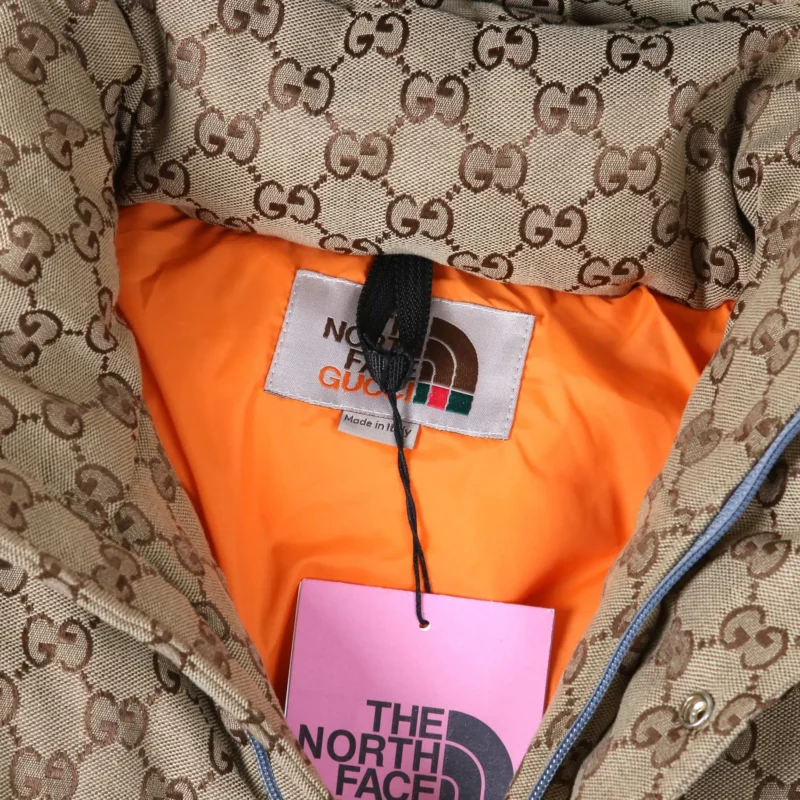 Replica Gucci x The North Face Down Jacket Beige Monogram Reps - RepLuxe