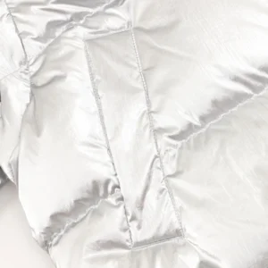 Replica The North Face 86L Down Jacket Silver Cropped Reps - RepLuxe