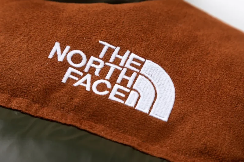 Replica The North Face Nuptse Jacket Olive Brown Reps - RepLuxe