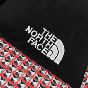 Replica Supreme The North Face Hooded Puffer Red Check Reps - RepLuxe