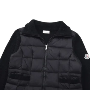 Replica Moncler M30 Knit Down Jacket Black Women Reps - RepLuxe