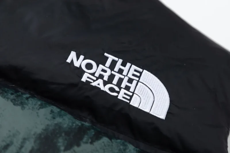 Replica The North Face 1996 Nuptse Vest Green Camo Reps - RepLuxe
