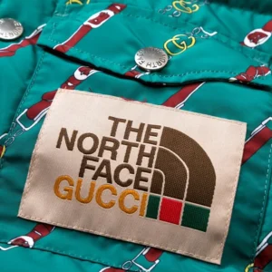 Replica THE NORTH FACE x GUCCI Vest Green Pattern Reps - RepLuxe