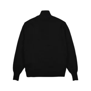 Replica Moncler Knit Down Jacket Black Stand Collar Reps - RepLuxe