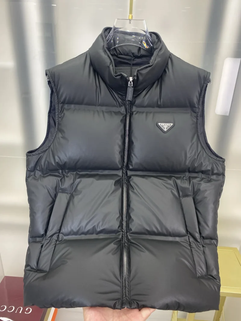 Replica Prada Tech Down Vest Black Quilted Reps - RepLuxe