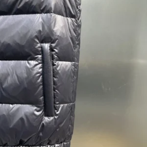 Replica Prada Minimalist Down Vest Black Stand Collar Reps - RepLuxe