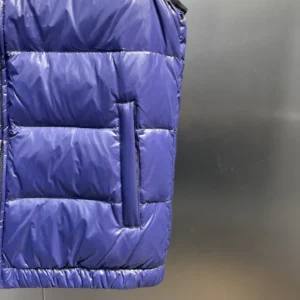 Replica Prada Minimalist Down Vest Blue Sleeveless Reps - RepLuxe