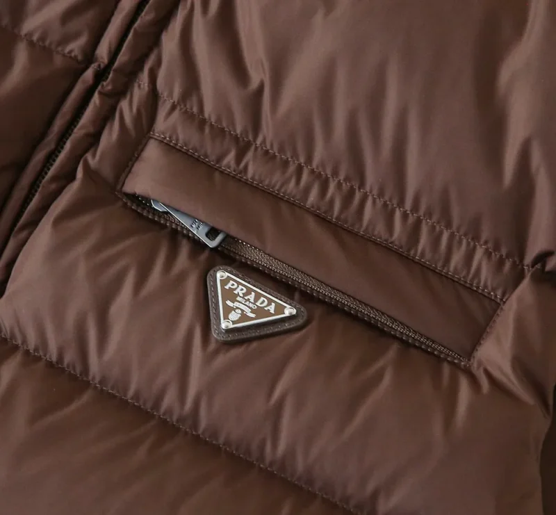 Replica Prada Re-Nylon Down Vest Cocoa Brown Reps - RepLuxe