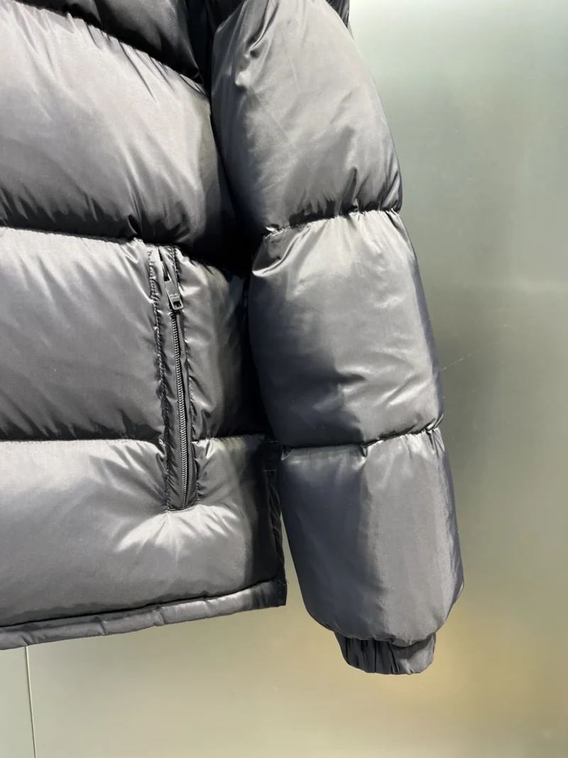 Replica Prada Down Jacket Black Detachable Hood Reps - RepLuxe