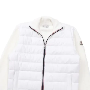 Replica Moncler M32 Knit Down Jacket White Reps - RepLuxe