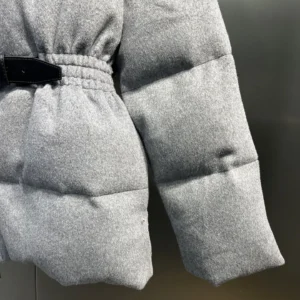 Replica Prada Down Jacket Grey Stand Collar Style Reps - RepLuxe