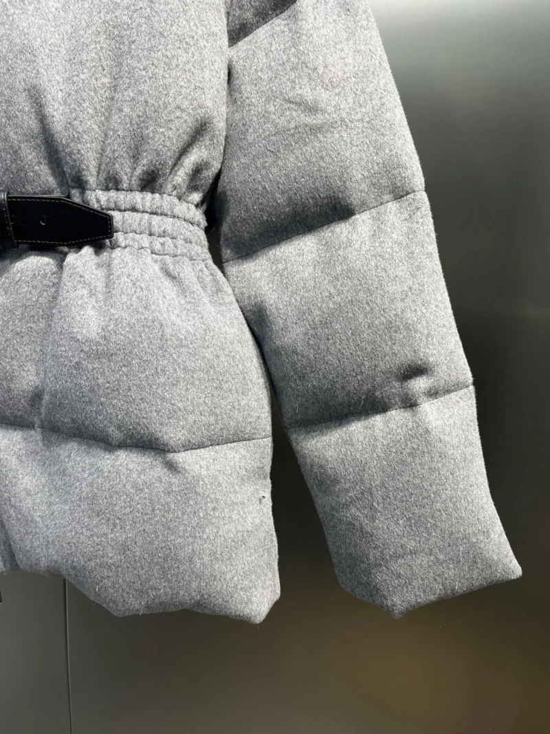 Replica Prada Down Jacket Grey Stand Collar Style Reps - RepLuxe