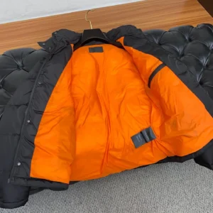 Replica Prada Fall Winter Down Jacket Black Hooded Reps - RepLuxe
