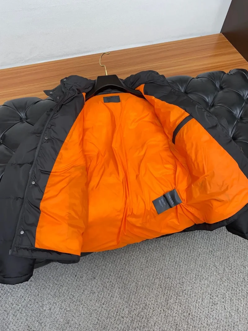 Replica Prada Fall Winter Down Jacket Black Hooded Reps - RepLuxe