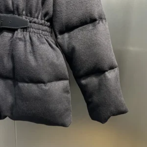 Replica Prada Long Waist Down Jacket Black Quilted Reps - RepLuxe